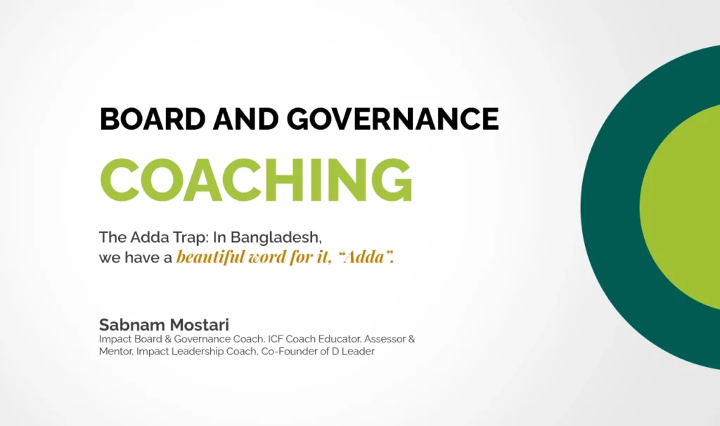 Board and Governance Coaching in Bangladesh